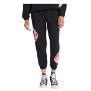 Splendid Playa Tie-Dyed Jogger Pants Black XS NWT